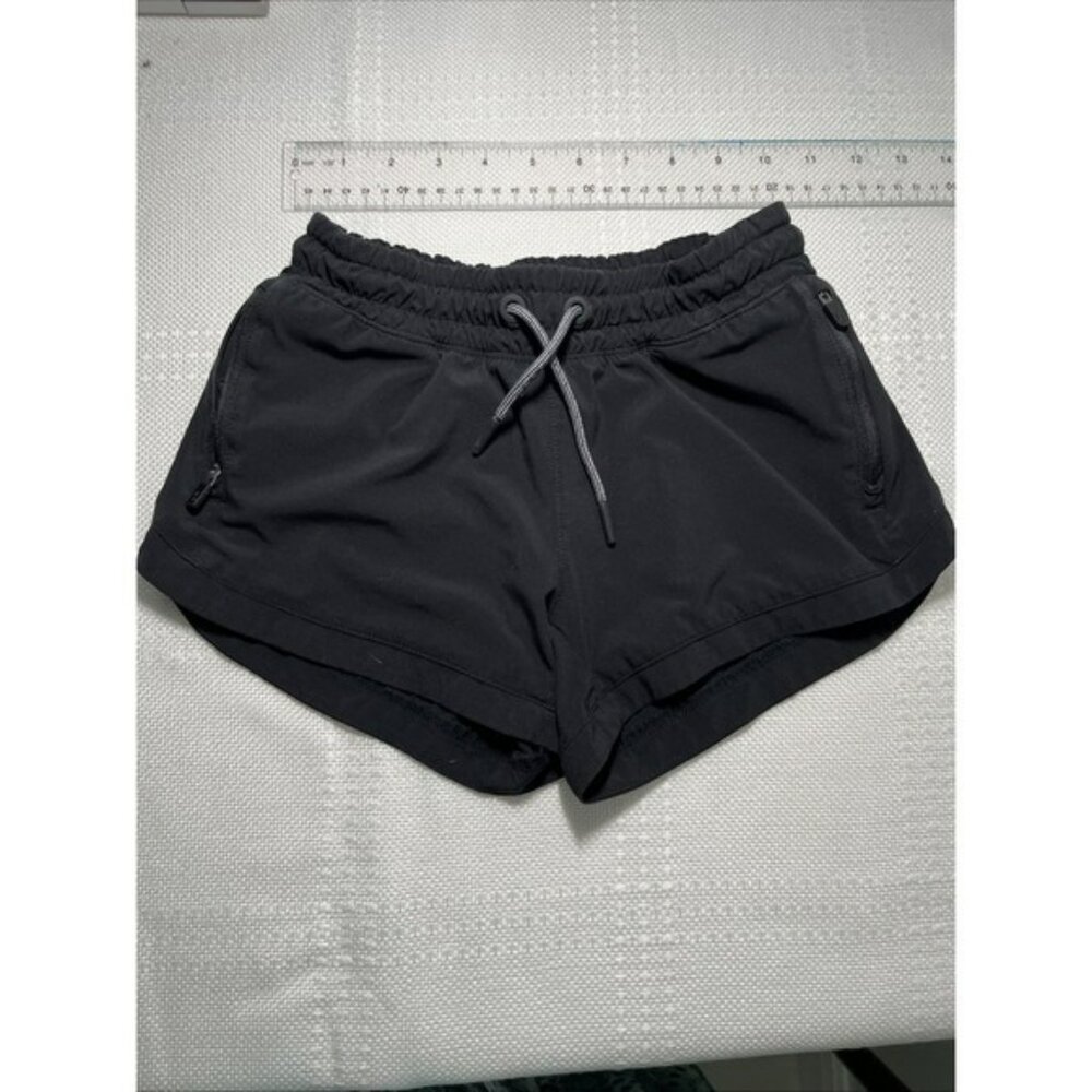 Athleta‎ Girl Youth Shorts  Size 7 Small Black Athletic Running